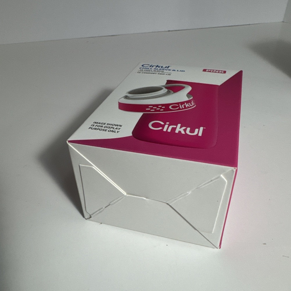 Cirkul Chill Sleeve + Comfort-Grip Lid for 22oz Bottle - Pink NEW-SEALED! - Picture 6 of 6